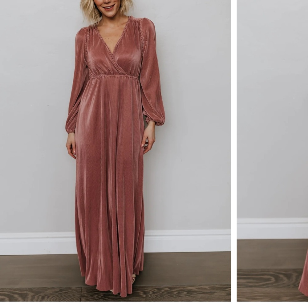 Baltic Born Mauve Long Sleeve Dress